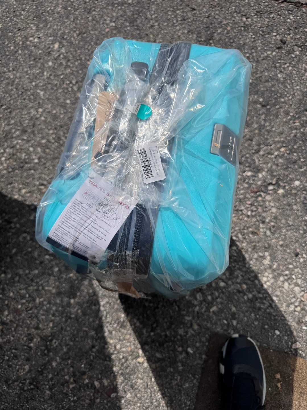 KROSER Teal Hardside Carry-On Luggage - photo 3