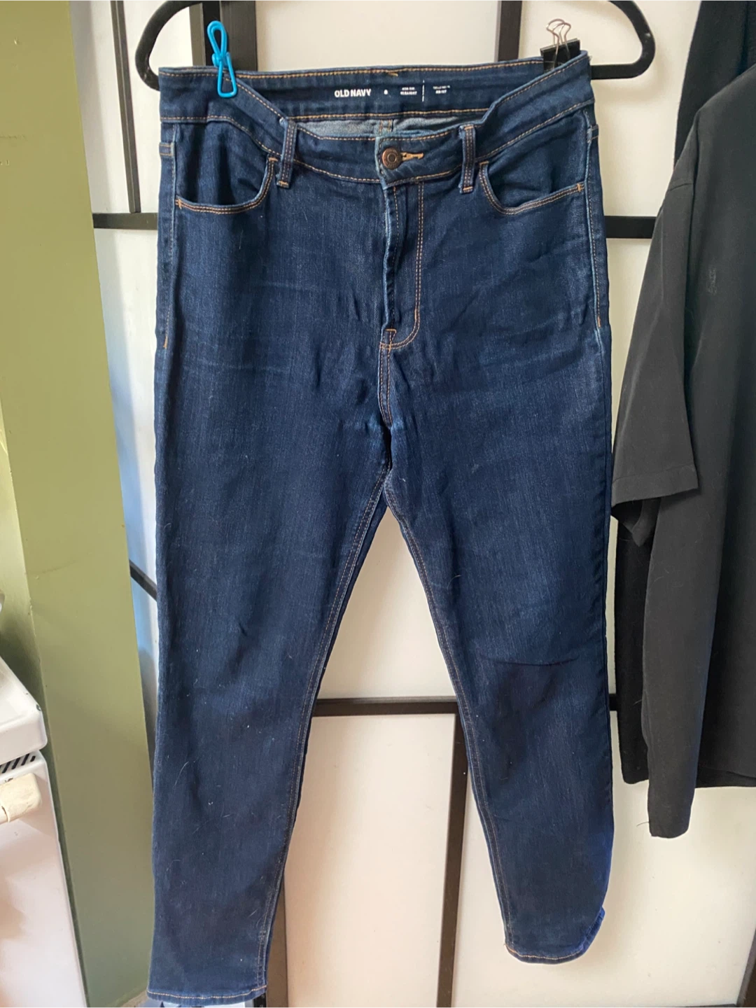 Old Navy Women's Dark Wash Straight Jeans Size 8