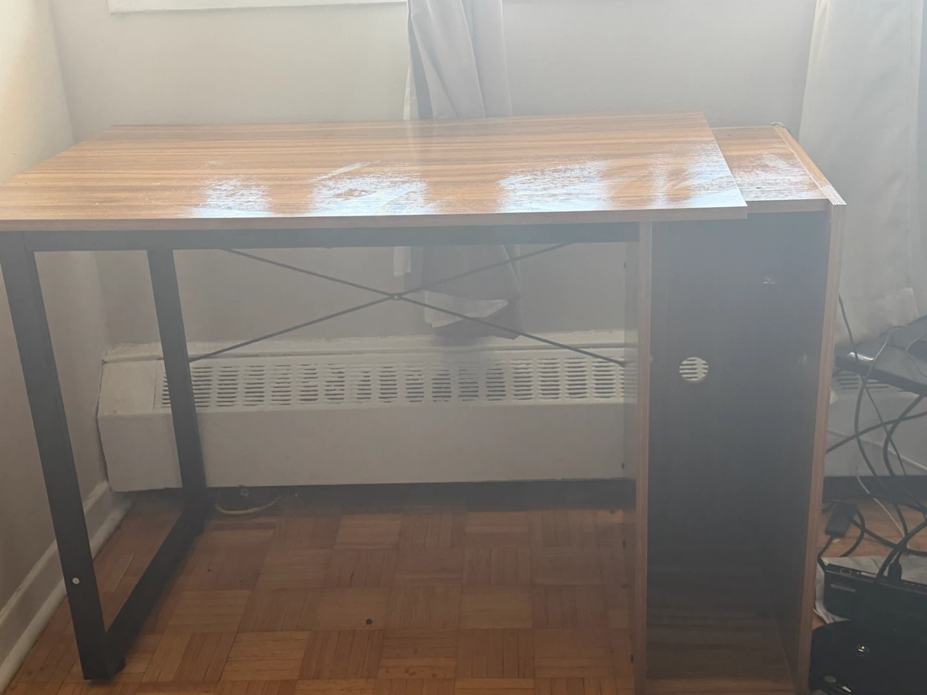 Wooden Computer Desk with Storage Unit
