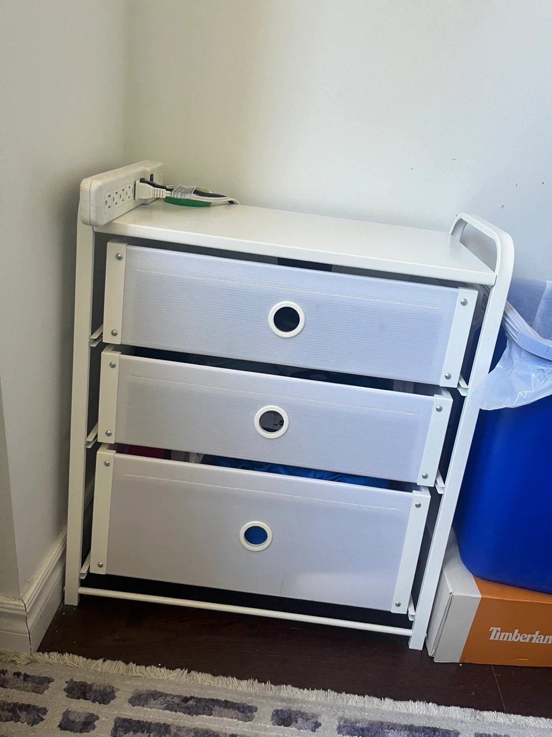 White 3-Drawer Storage Unit