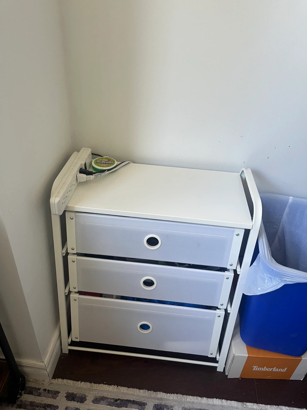 White 3-Drawer Storage Unit - photo 2