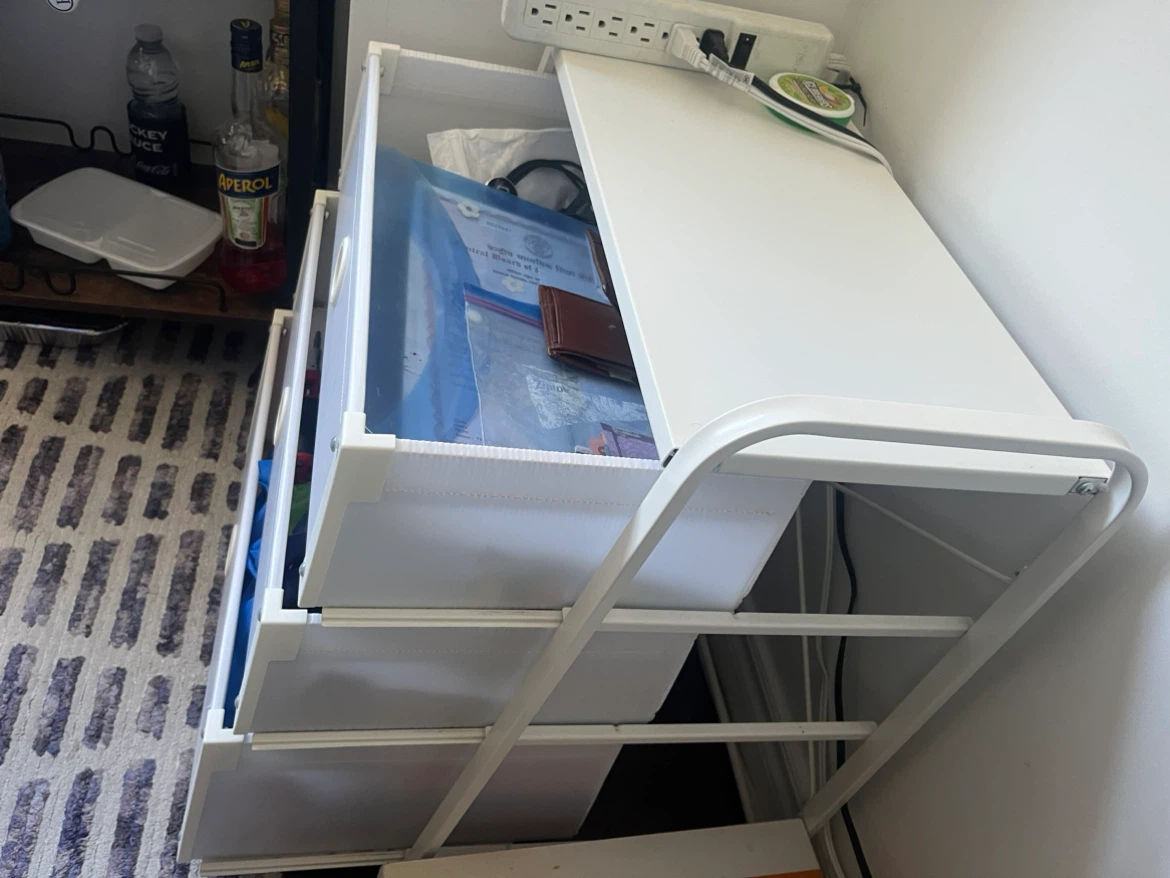 White 3-Drawer Storage Unit - photo 4