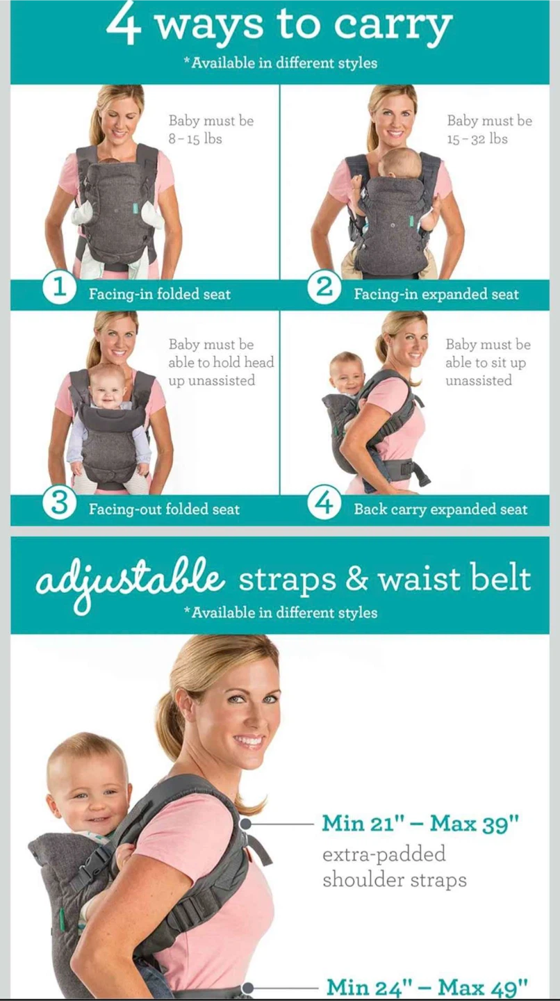 Baby Carrier - 4 Ways to Carry - photo 2