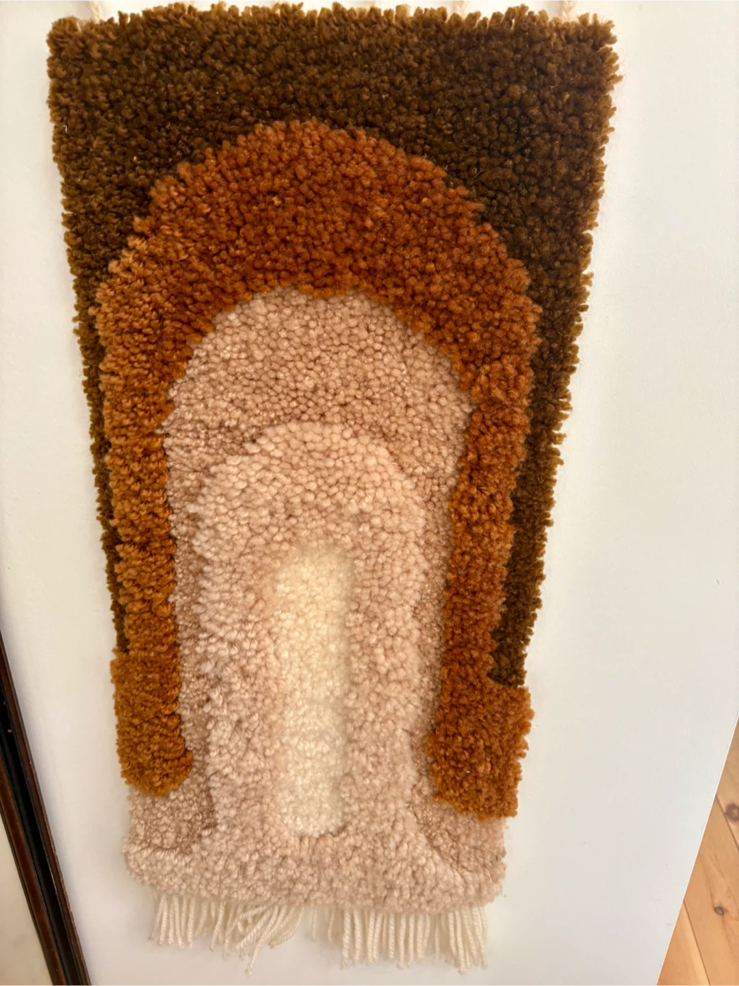 1960s MCM Textured Wall Hanging - Boho Style - photo 5