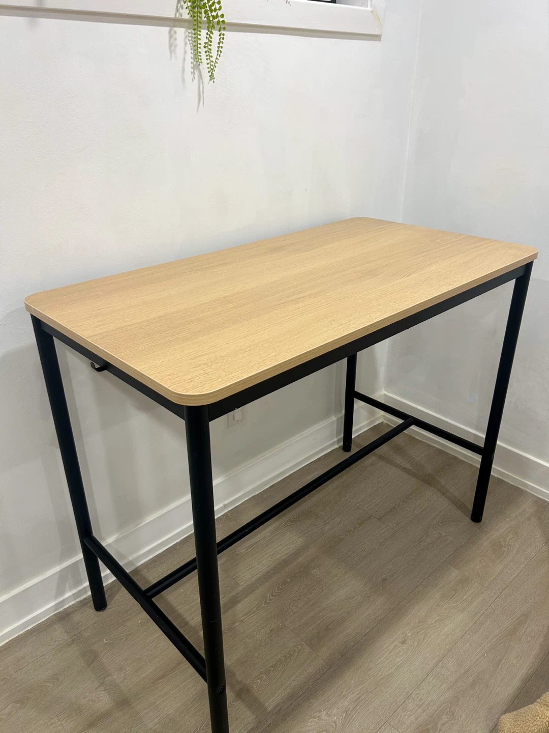 IKEA TOMMARYD Bar-Height Table – Natural Wood & Black