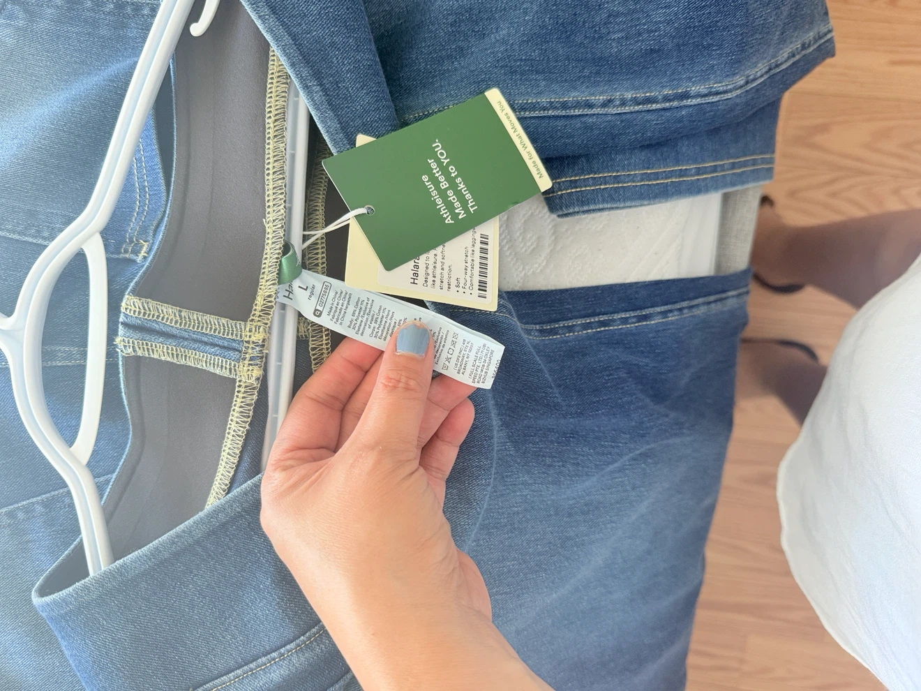 Athleta Wide Leg Jeans Size L
