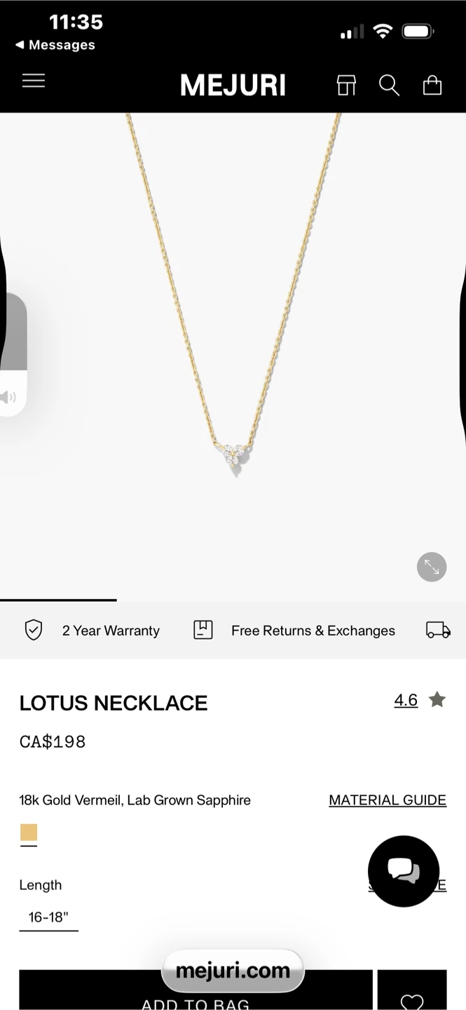 Mejuri Lotus Necklace with Pendant - photo 3