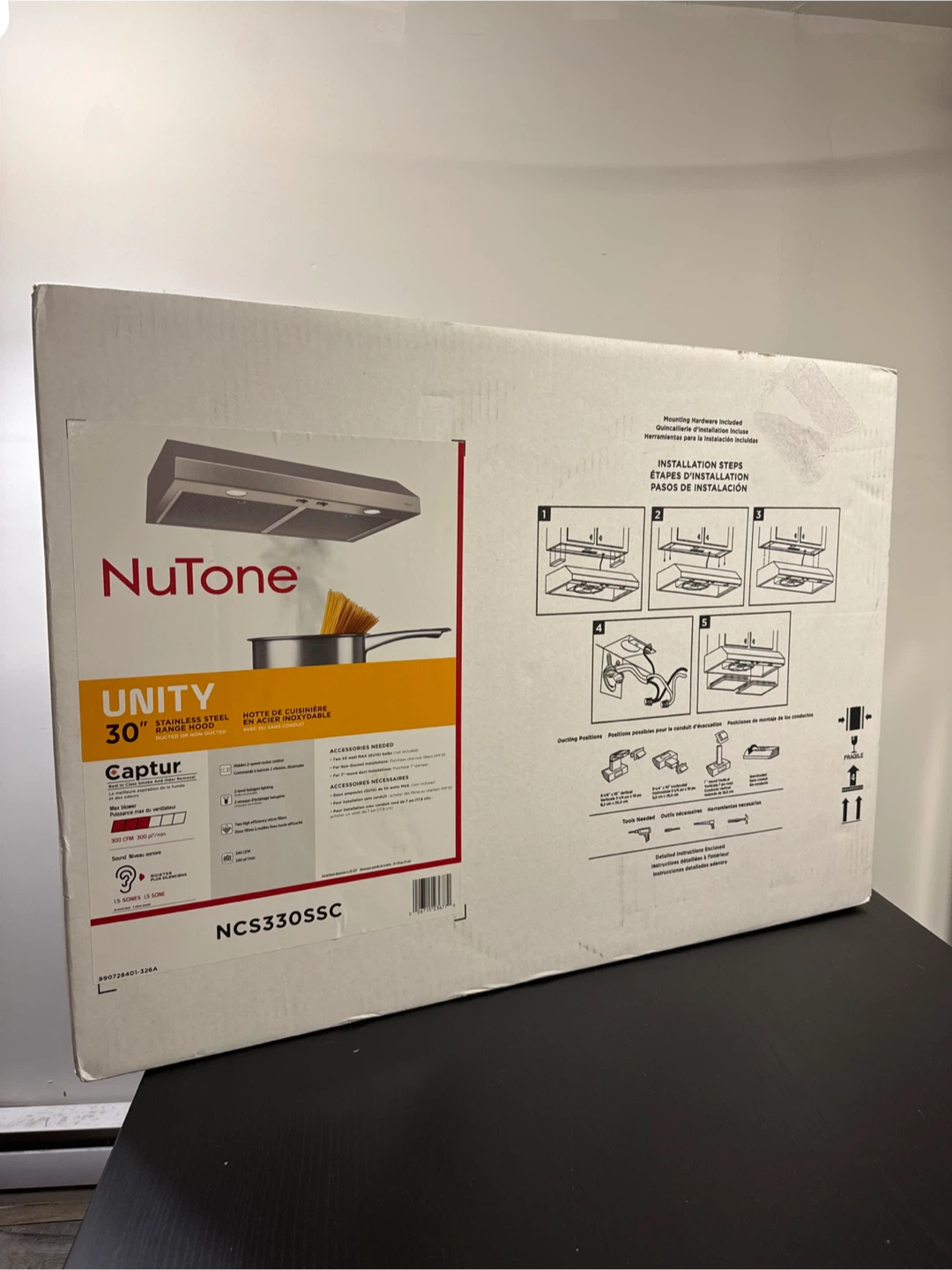NuTone 30" Captur Stainless Steel Range Hood