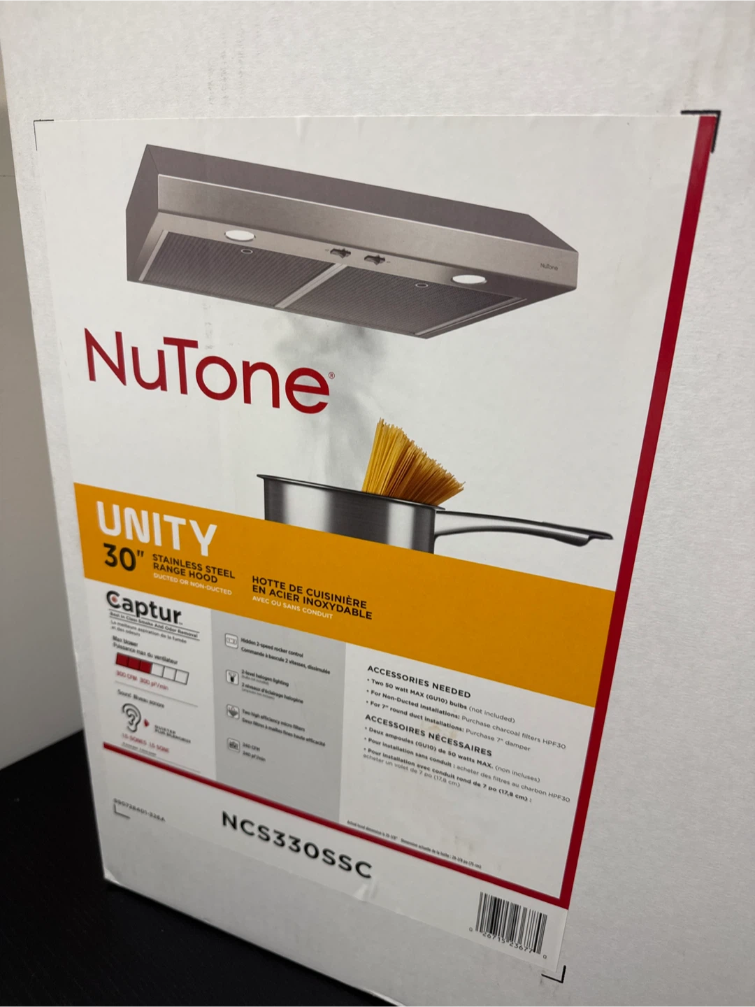 NuTone 30" Captur Stainless Steel Range Hood - photo 3