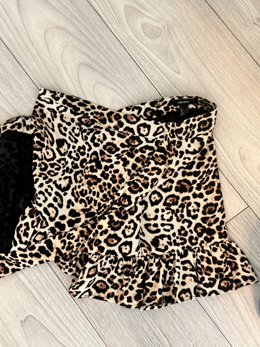Forever 21 Leopard Print Ruffle Wrap Skirt - photo 4