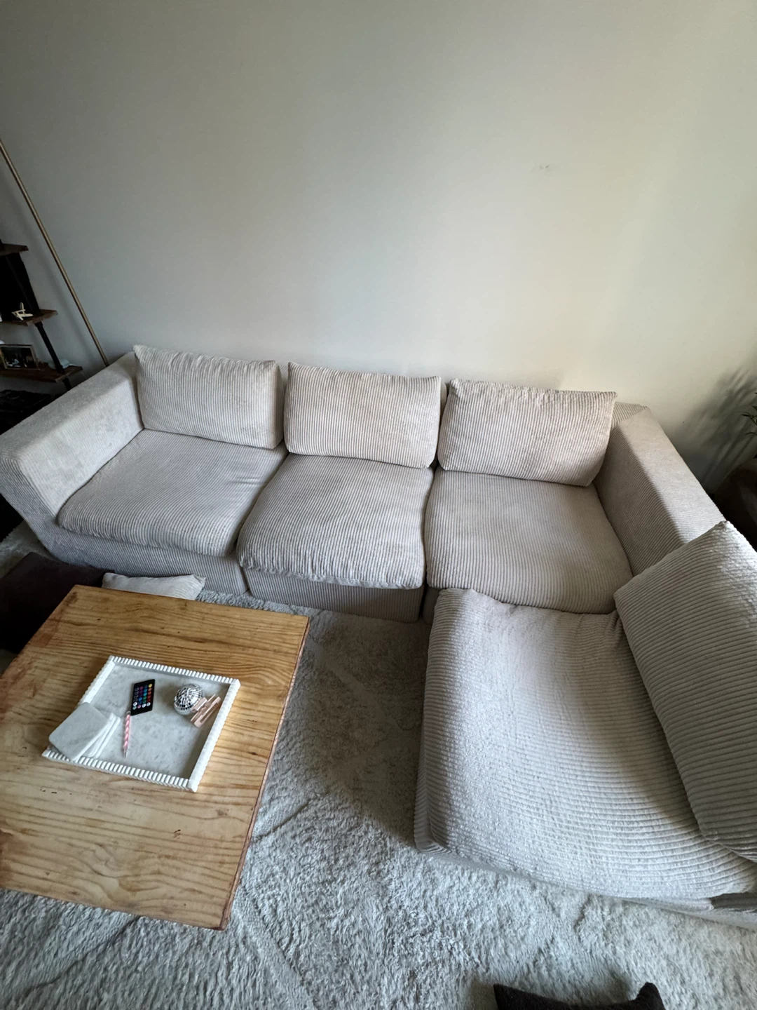 Boneless Light Beige Modular couch - photo 3