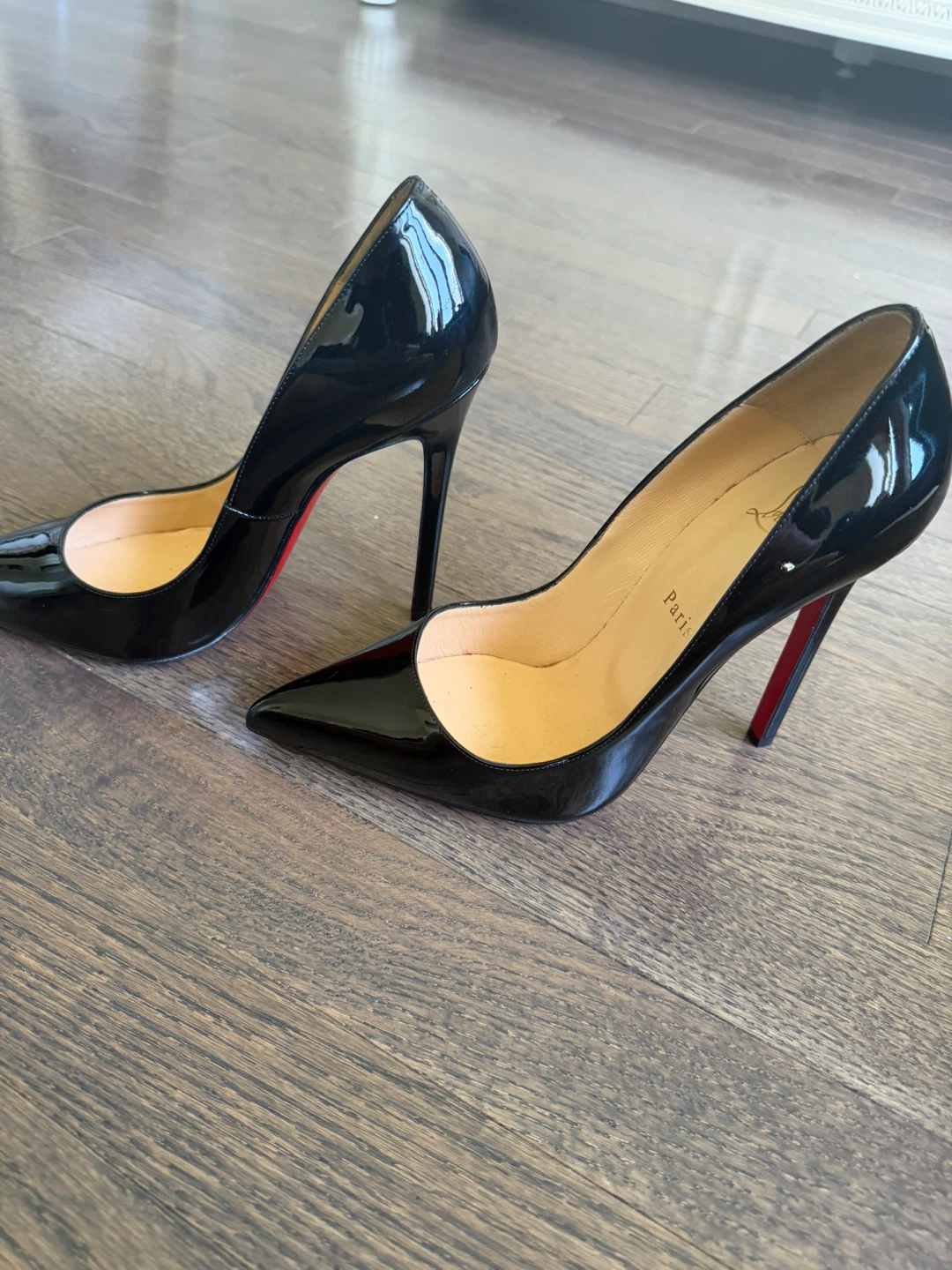 Louboutin Pigalle Black Patent Leather size 40.5 authentic - photo 5