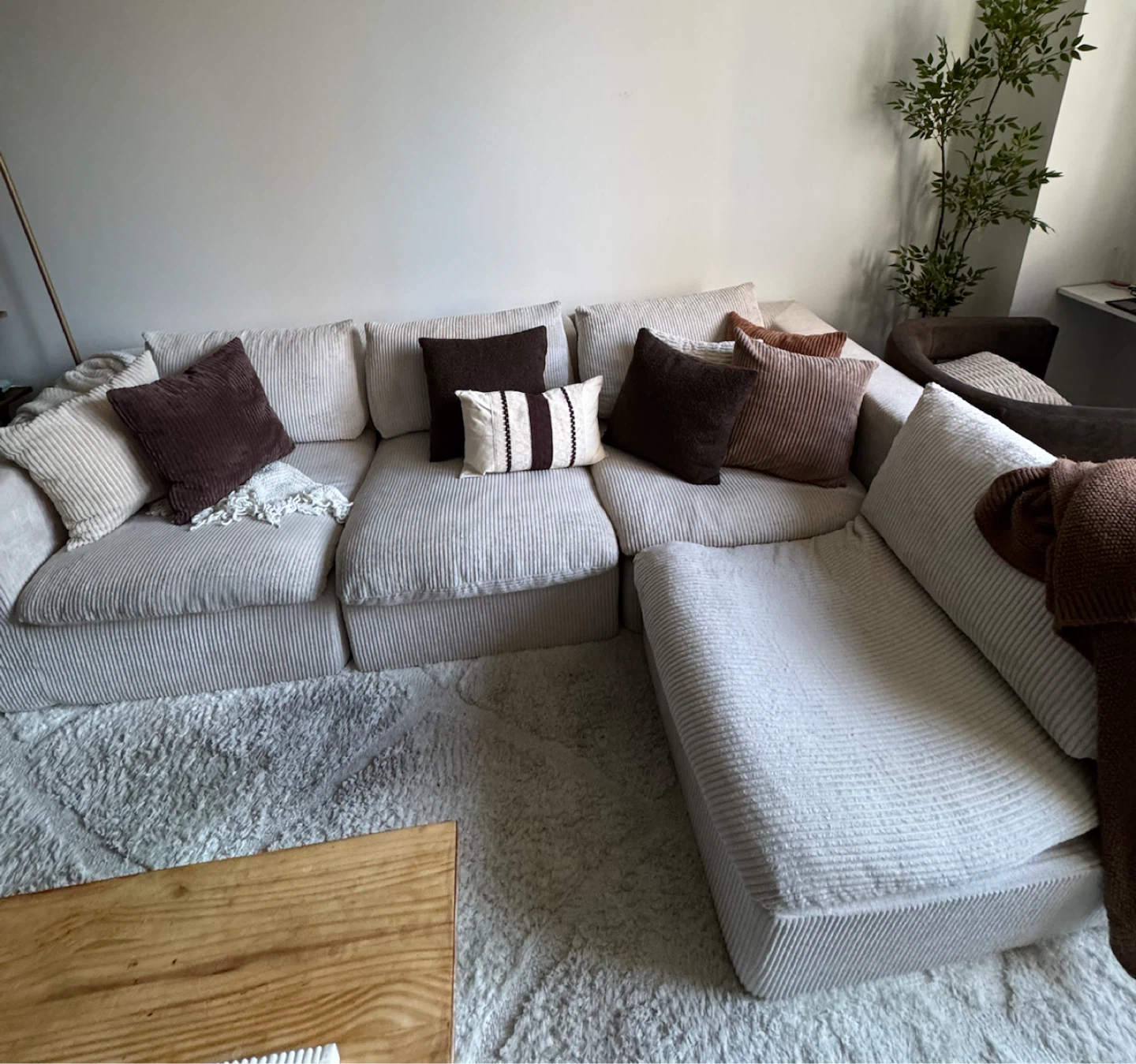 Boneless Light Beige Modular couch - photo 2