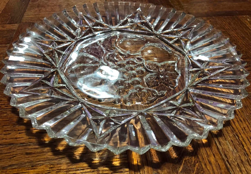 Clear Glass Fruit Bowl Dish