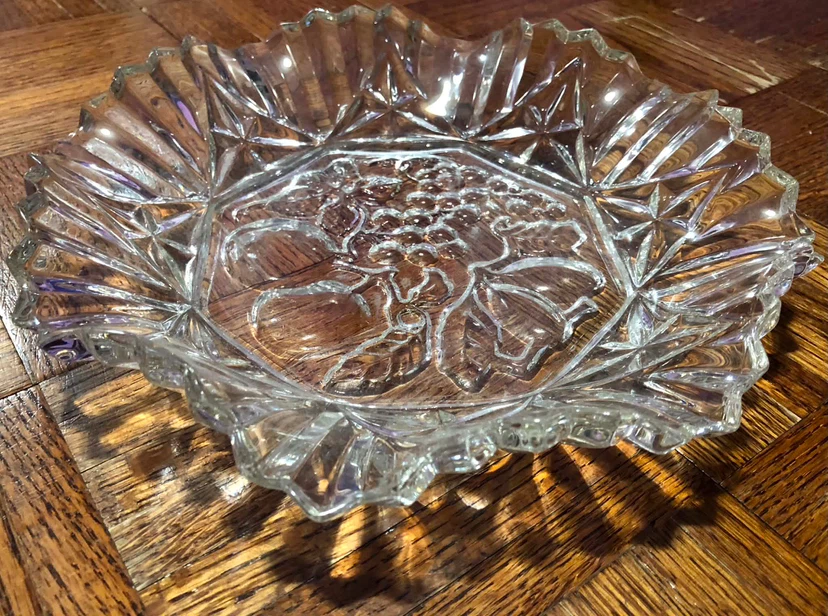Clear Glass Fruit Bowl Dish - photo 3