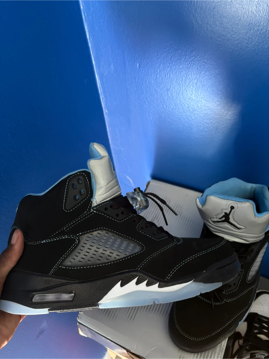 jordan 5 black university blue 2026