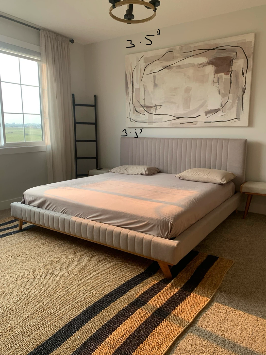 King bed frame