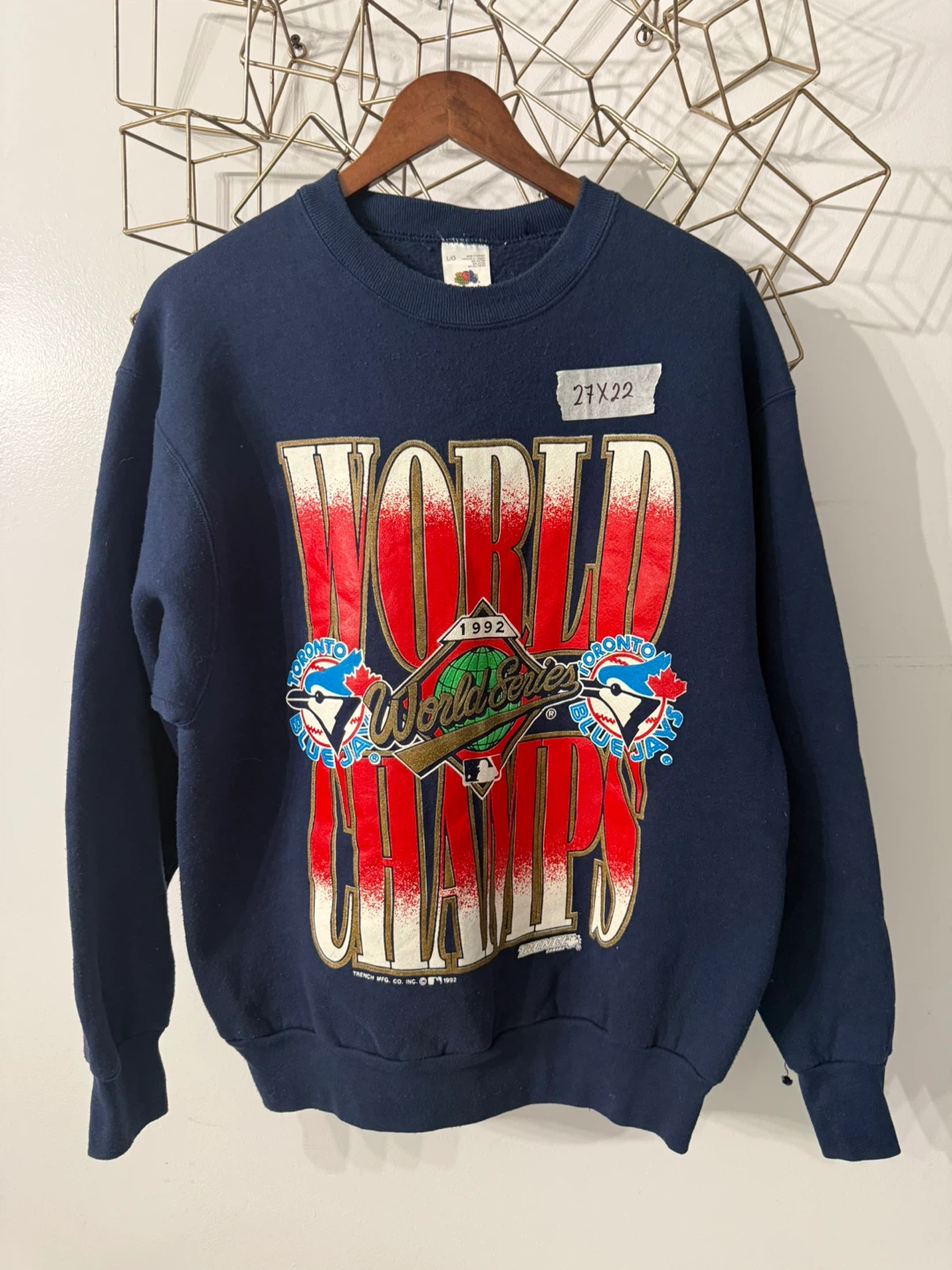 Toronto Blue Jays 1992 World Series Champions Sweatshirt L/G