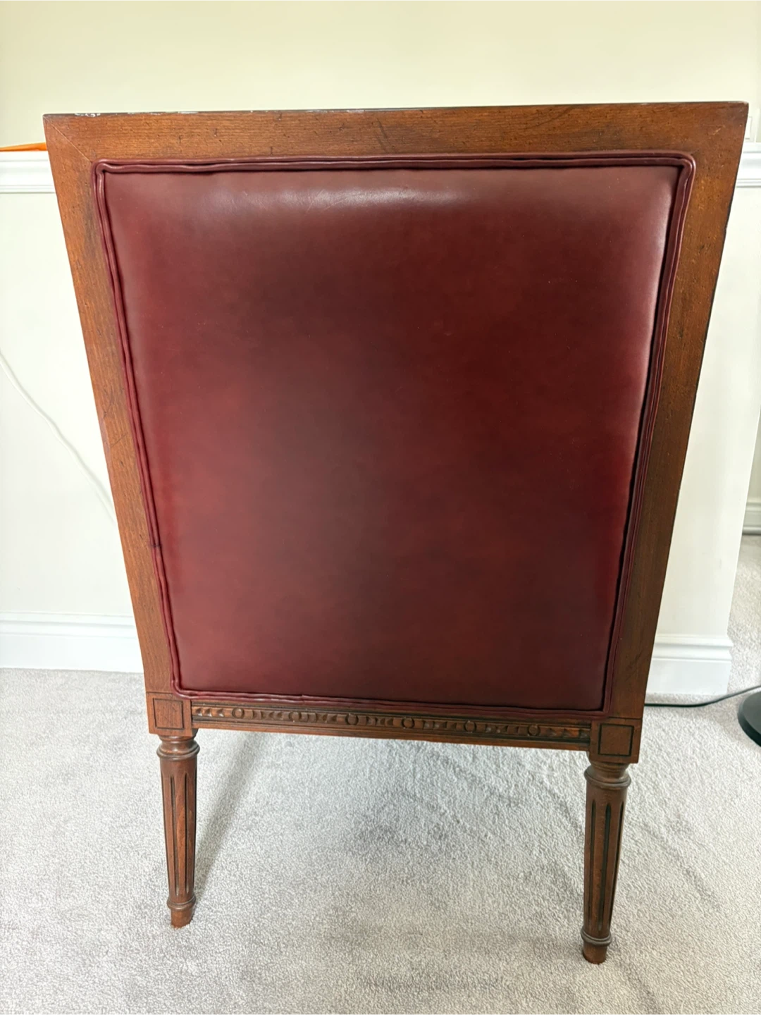 ETHAB ALLEN Vintage Armchair with Leather and Embossed Accents - photo 4
