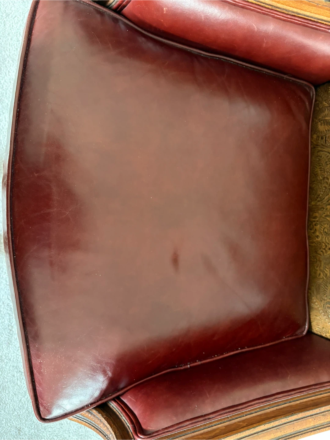 ETHAB ALLEN Vintage Armchair with Leather and Embossed Accents - photo 5