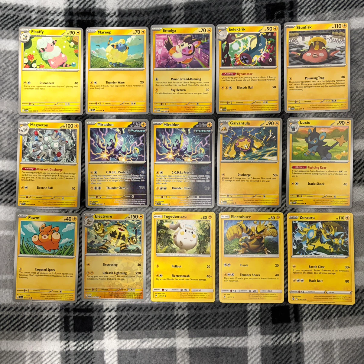 Lightning-Type Pokémon Cards