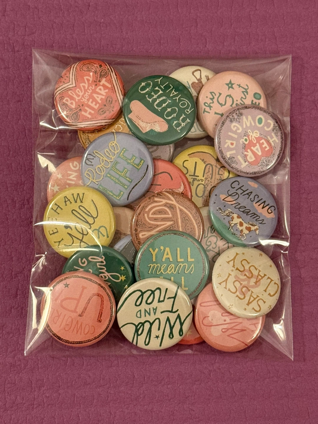 NEW✨Set of 24 Western Themed Pins - photo 2