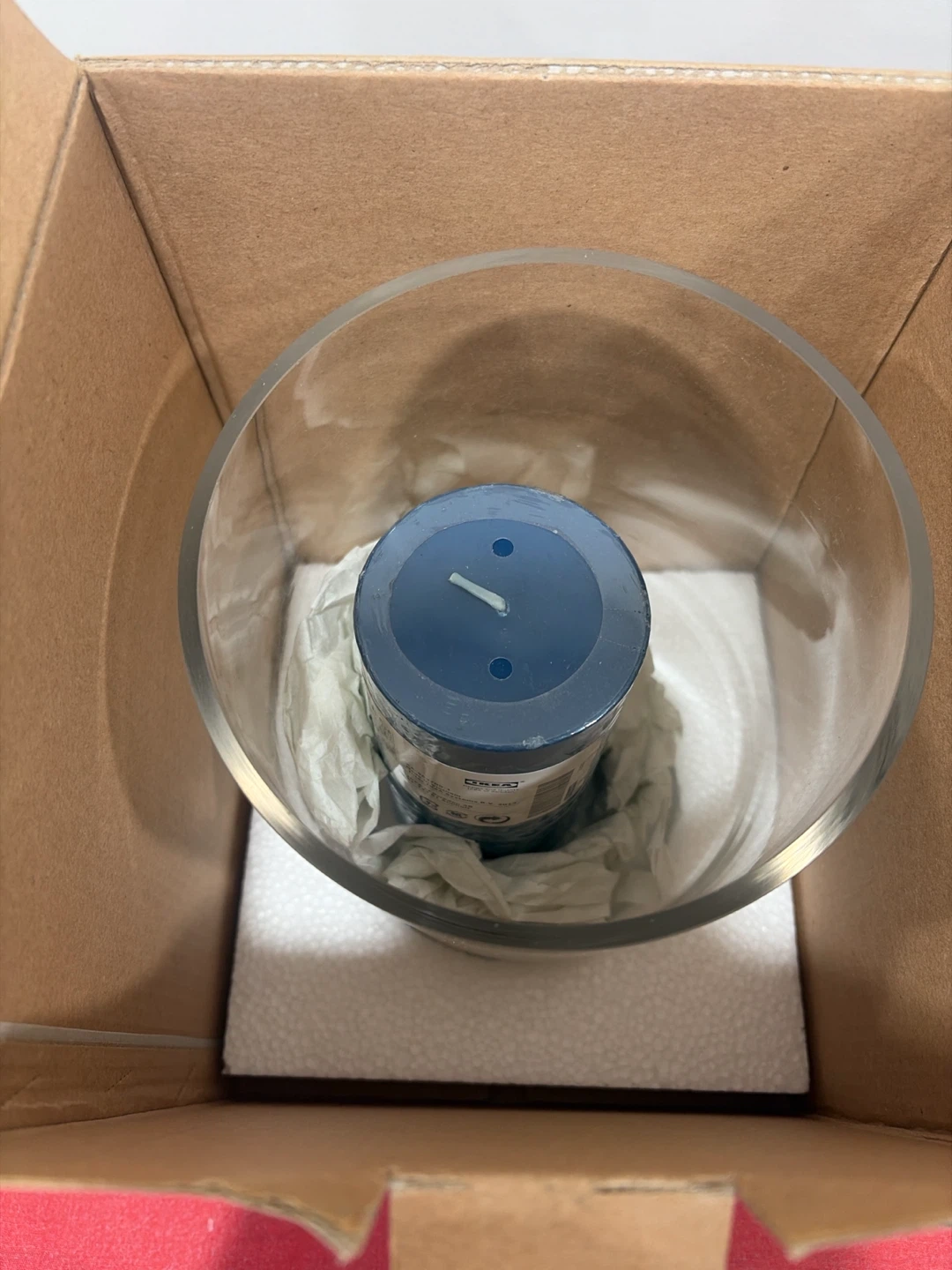 Samantha Hurricane Glass Vase with candle - photo 3