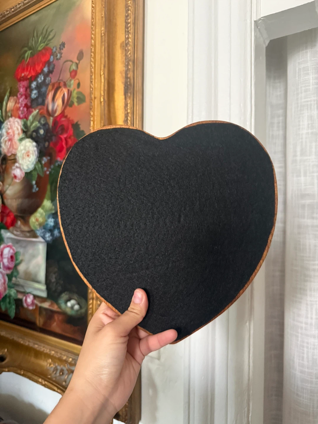 Wooden Heart Shaped Collapsible Basket - photo 5