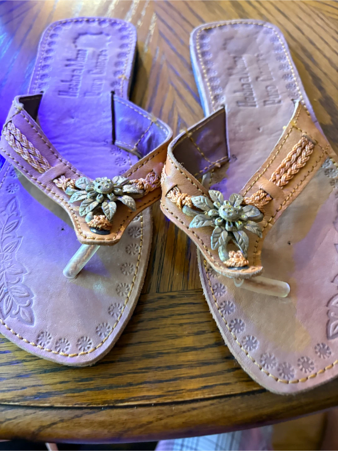 Brown Leather Hecho a Mano Sandals - photo 3