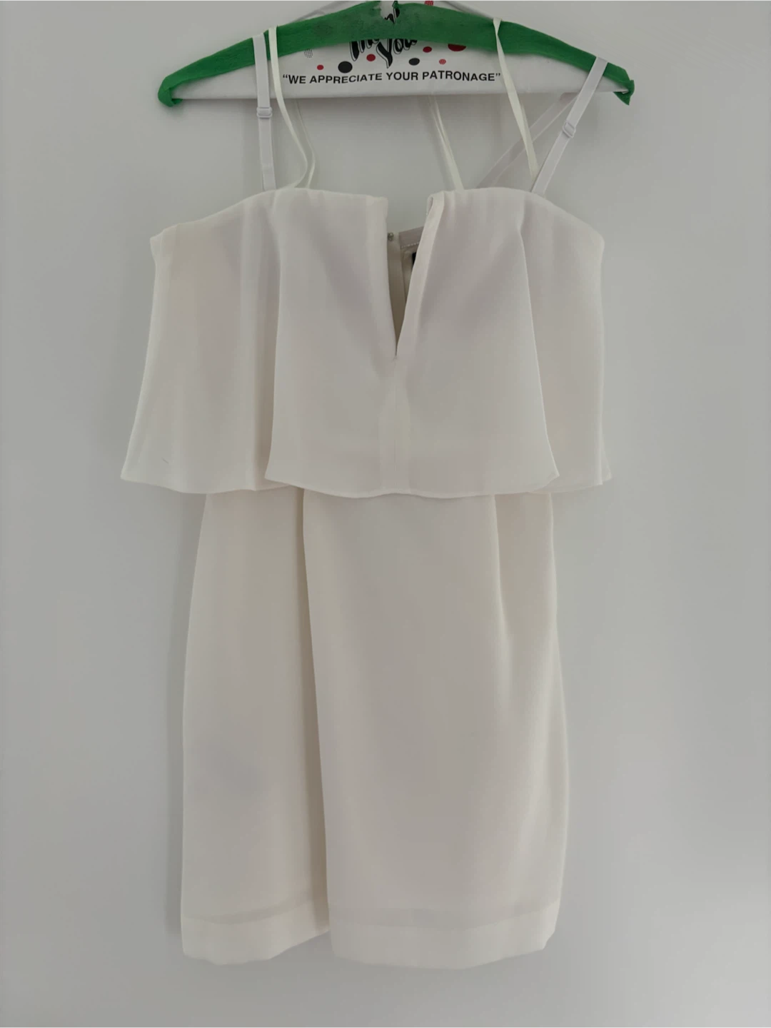 BCBGMAXAZRIA White Strapless Dress Size 4