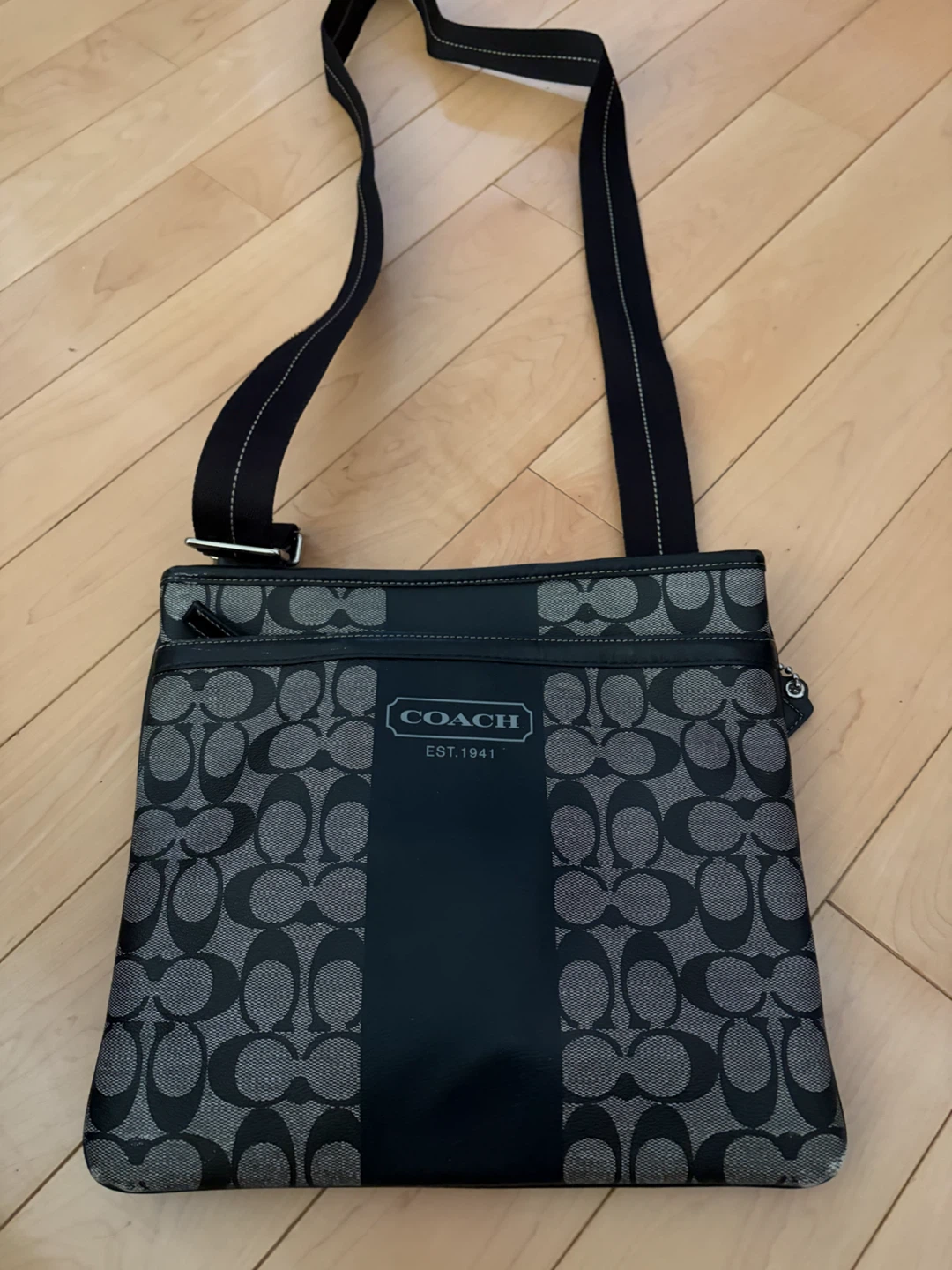 Coach Signature Pattern Crossbody Bag