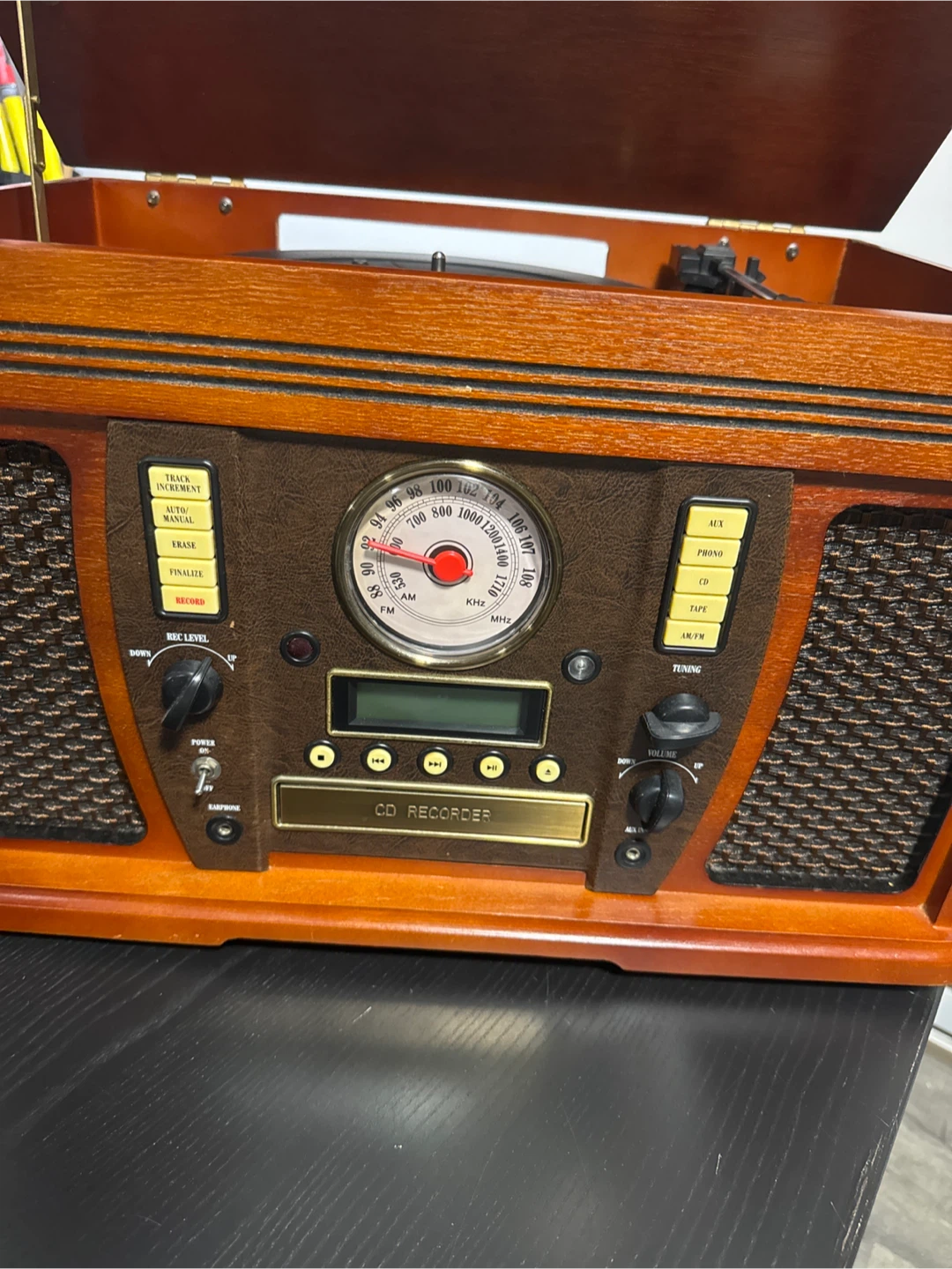 Retro Record Player CD Recorder Radio - photo 2