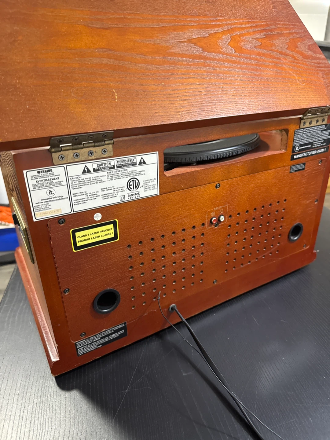 Retro Record Player CD Recorder Radio - photo 5