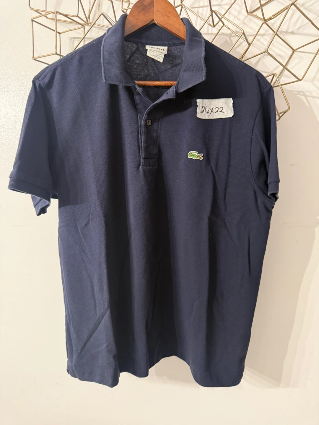 Lacoste Navy Blue Polo Shirt Size 5