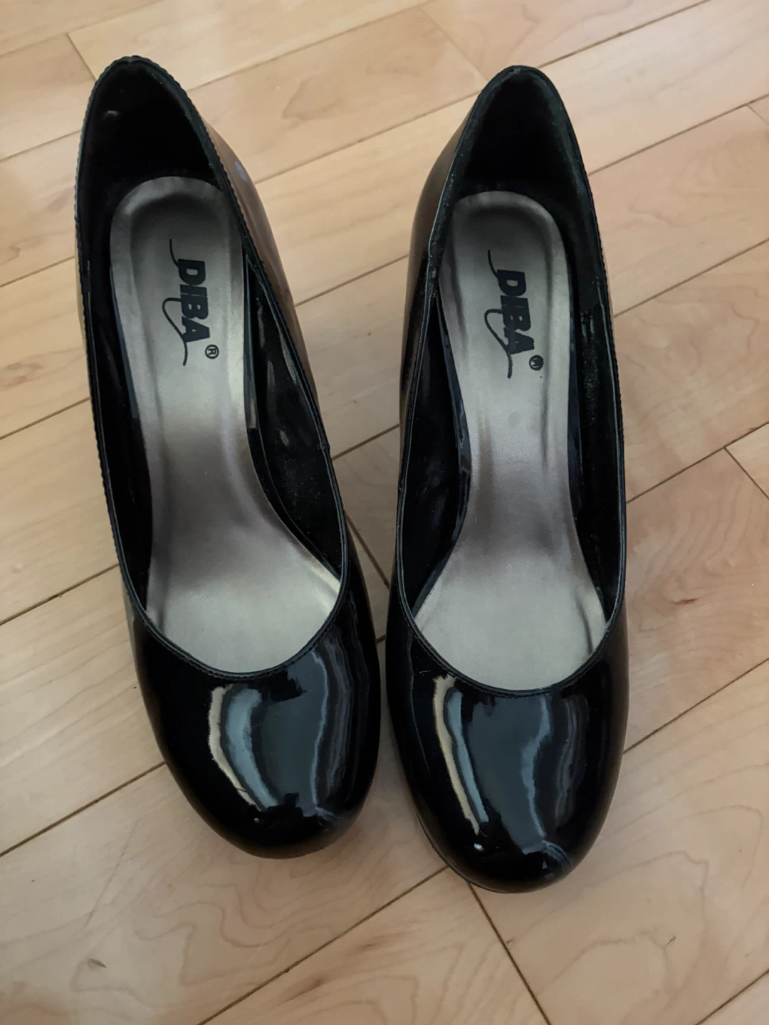 DIBA black patent pumps