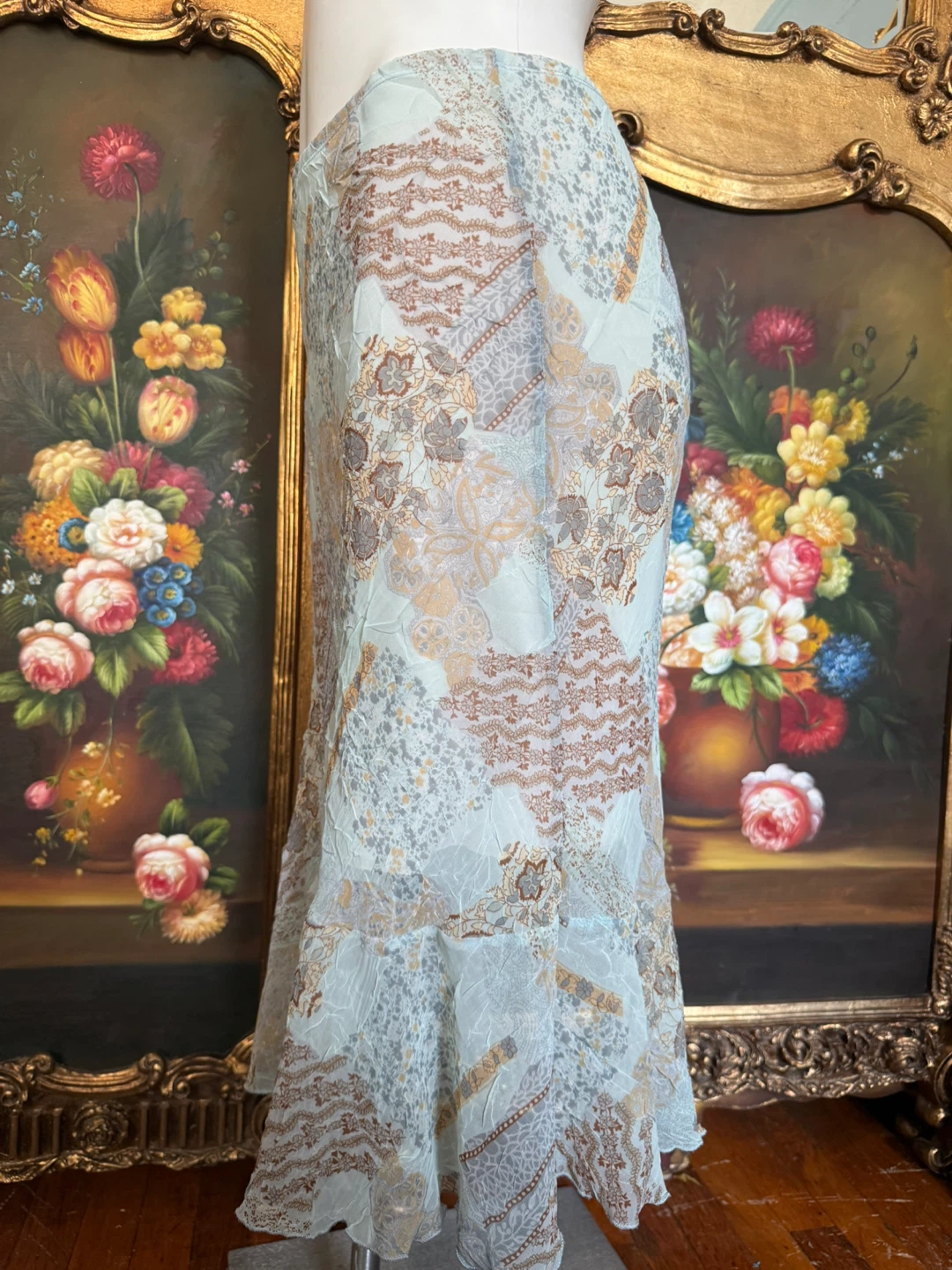 Vintage Patchwork Maxi Skirt - photo 3