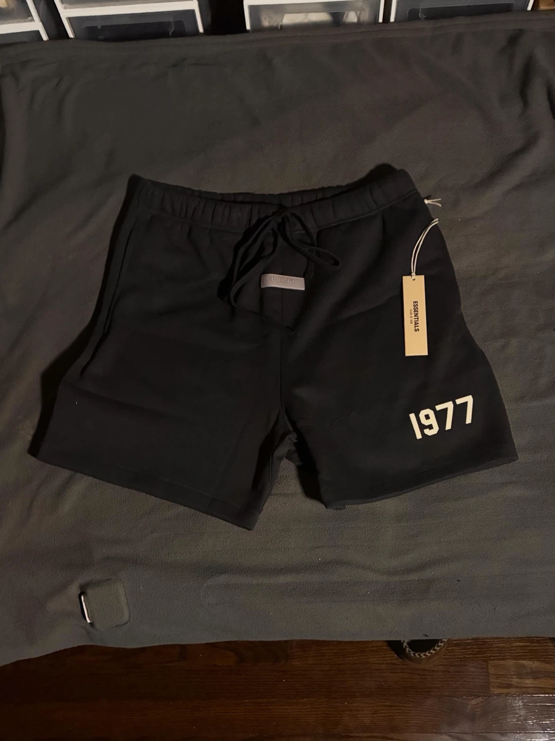 Fear of God Essentials 1977 “IRON” Shorts Black