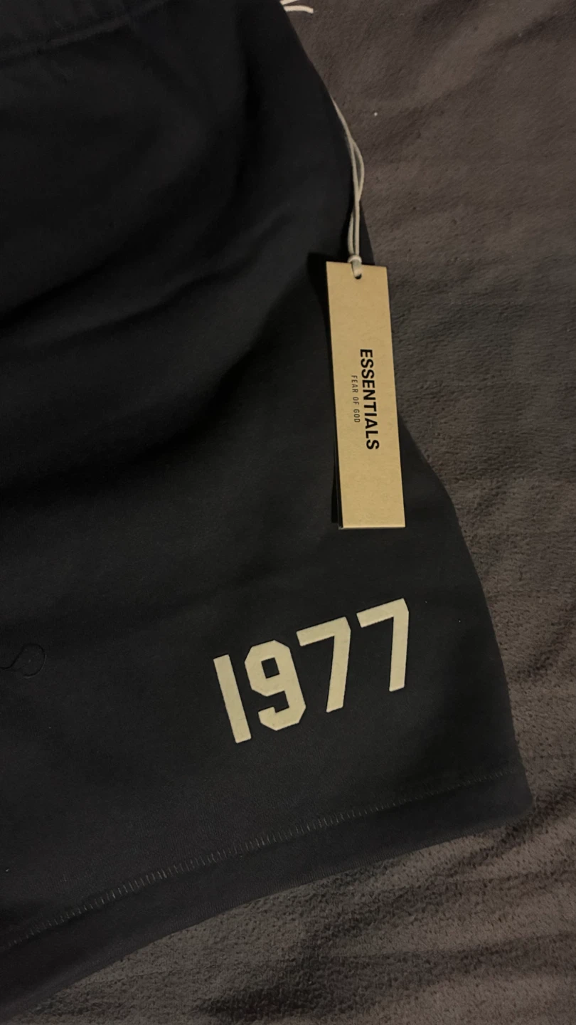 Fear of God Essentials 1977 “IRON” Shorts Black - photo 2