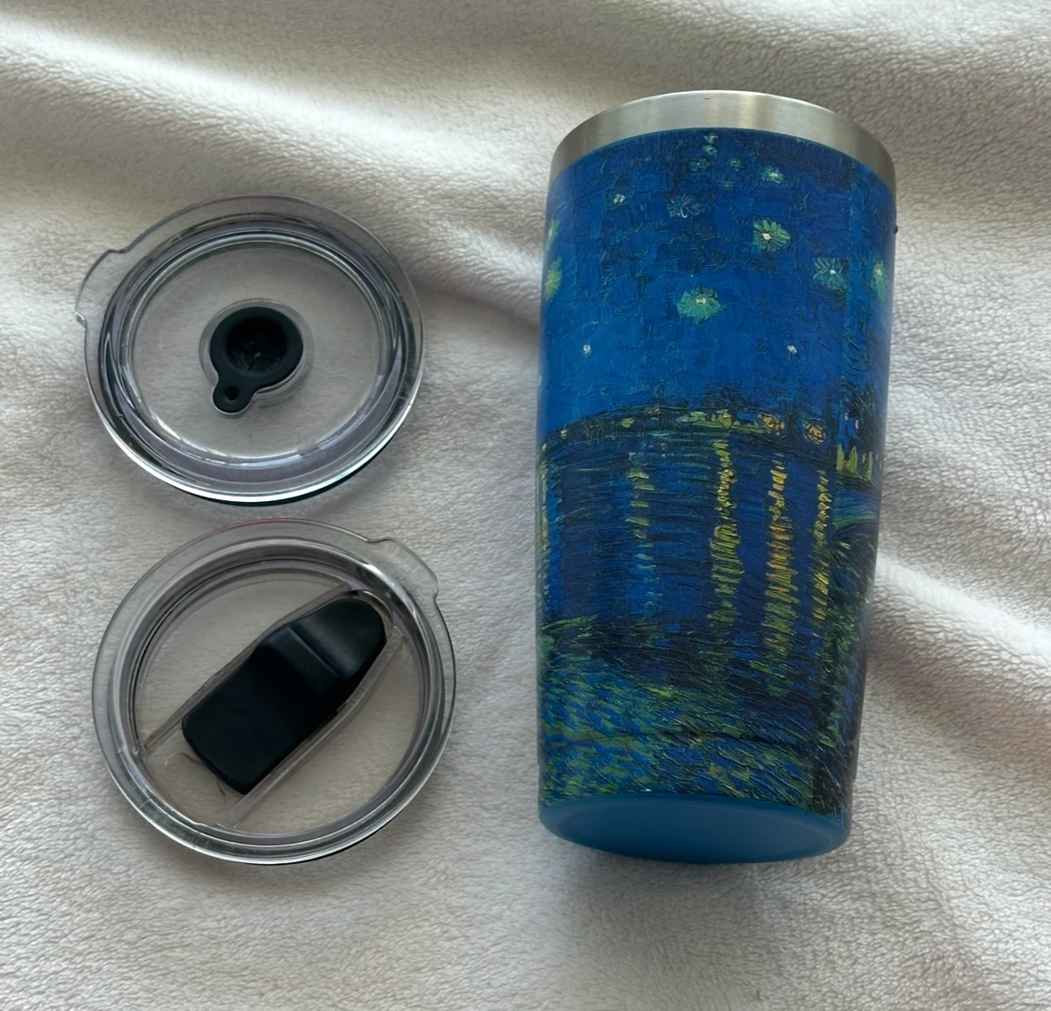 Starry Night Tumbler with 2 Lids