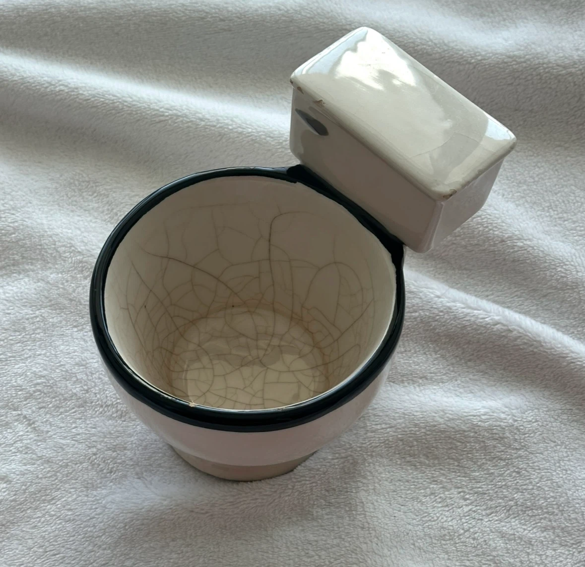 Novelty Toilet Shaped Ceramic Cup