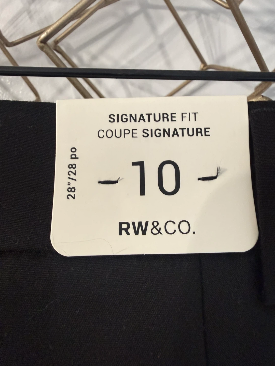 RW&CO. Black Signature Fit Pants Size 10 - photo 5