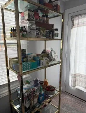 Gold Metal 5-Shelf Bookshelf - photo 2