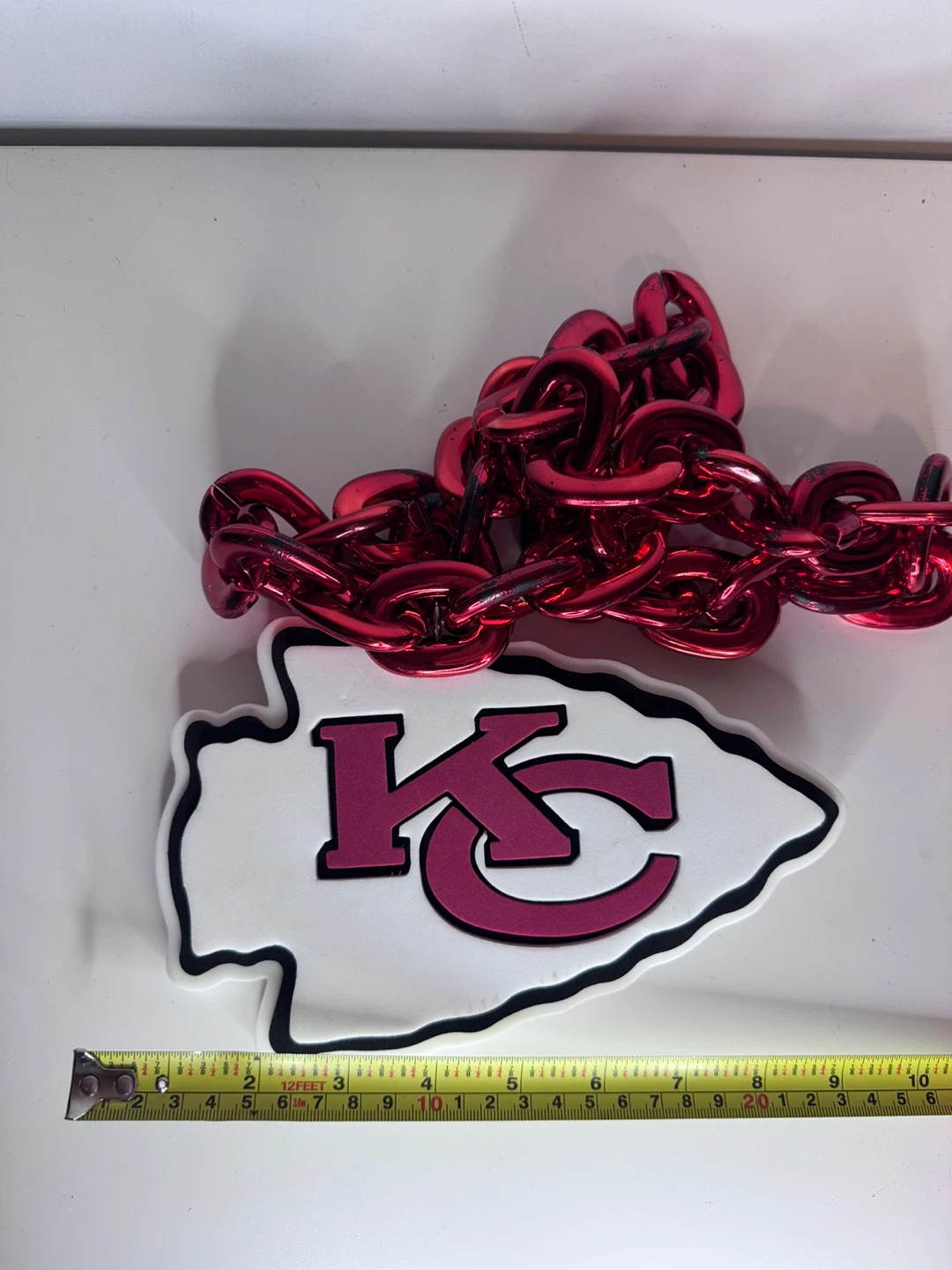 Kansas City Chiefs KC Arrowhead Chain Necklace - photo 3
