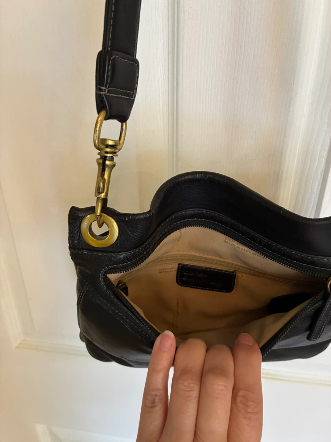Derek Alexander Black Leather Crossbody bag- unisex - photo 2
