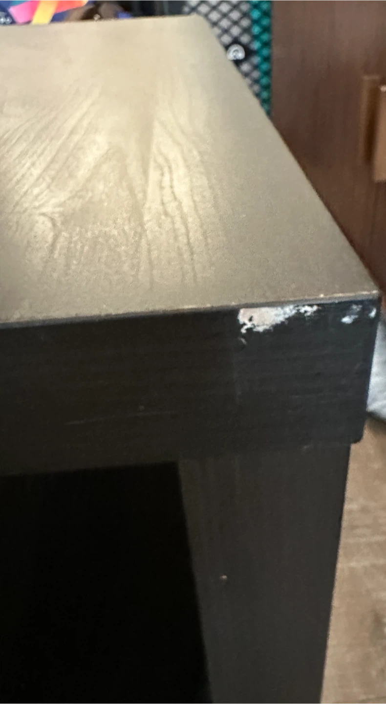 Dark Wood Coffee Table with Shelf - photo 3