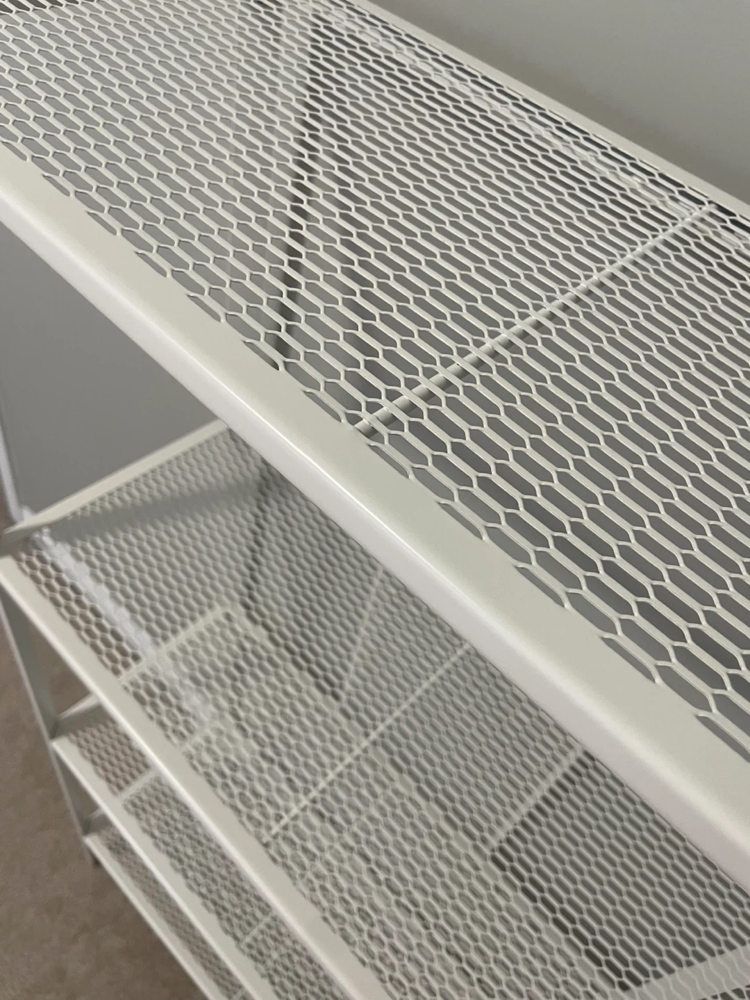 White 4-shelf Metal Etagere Bookshelf - photo 3