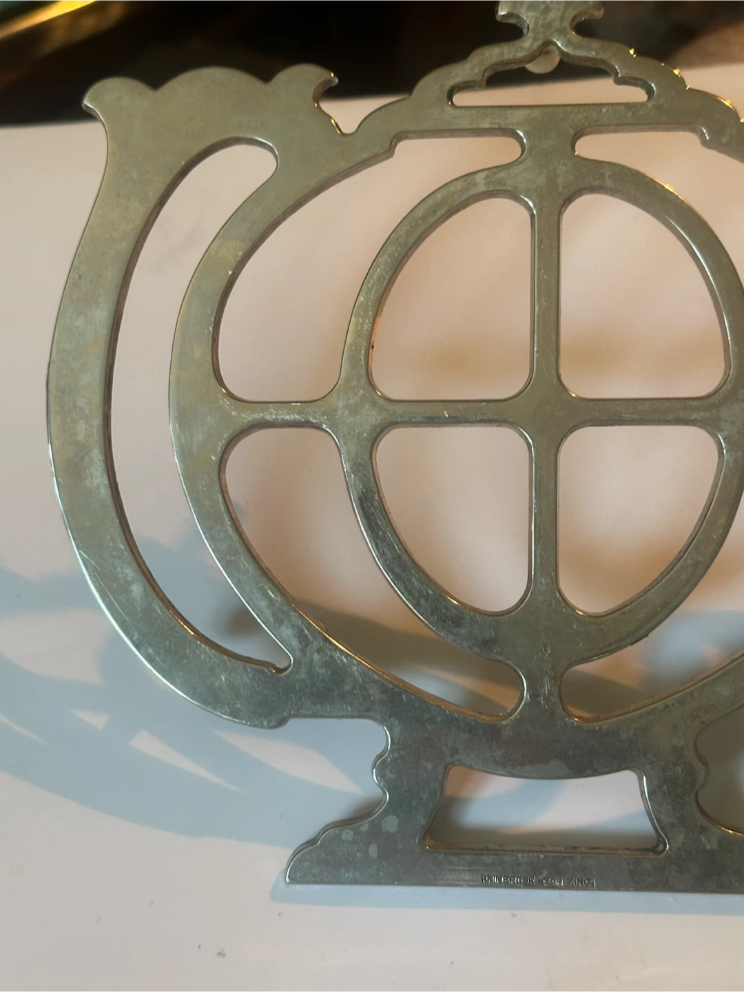 Silver plate teapot shaped trivet made in Italy - photo 2