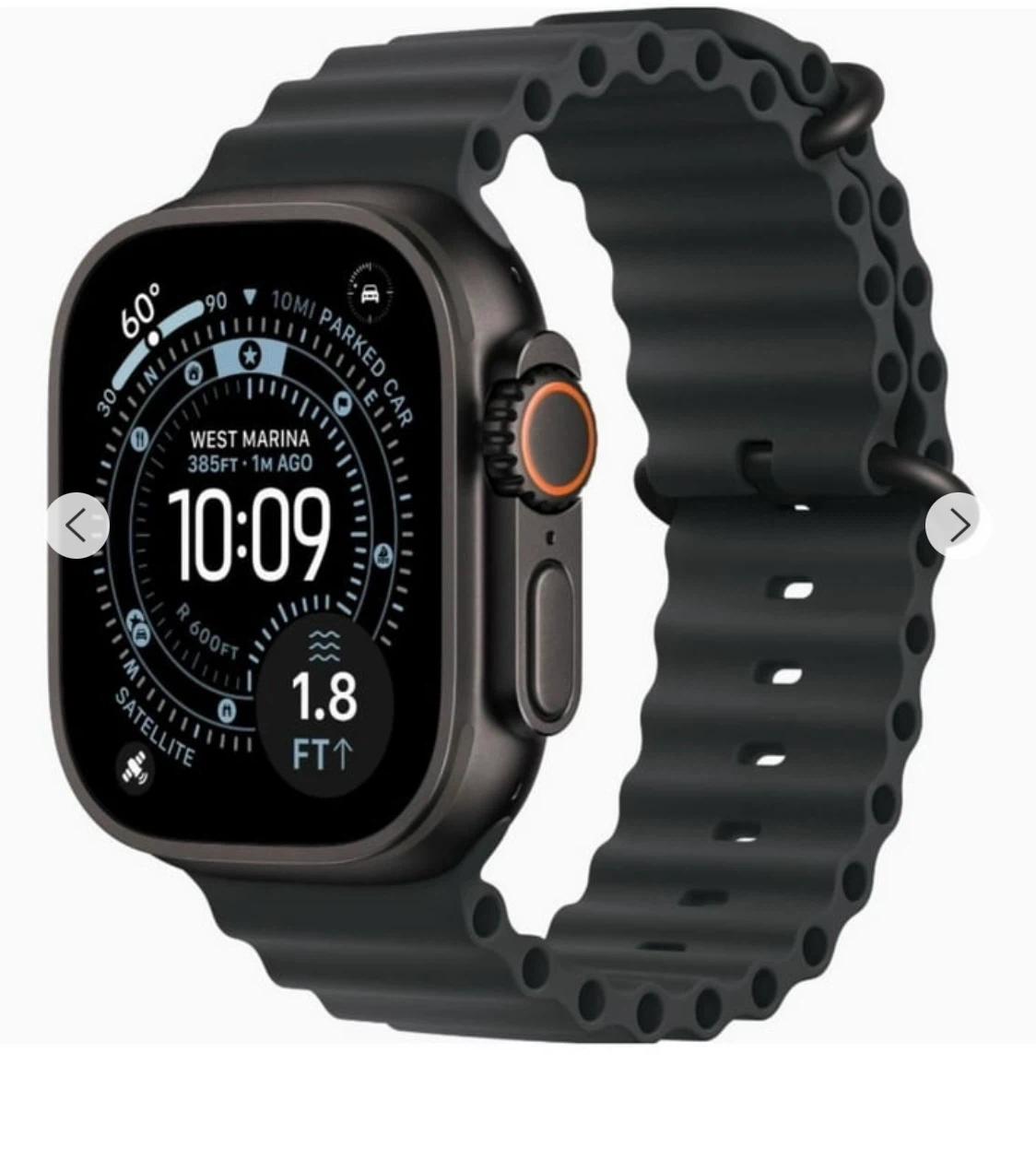 Apple Watch Ultra 3 49mm Black Ocean Band