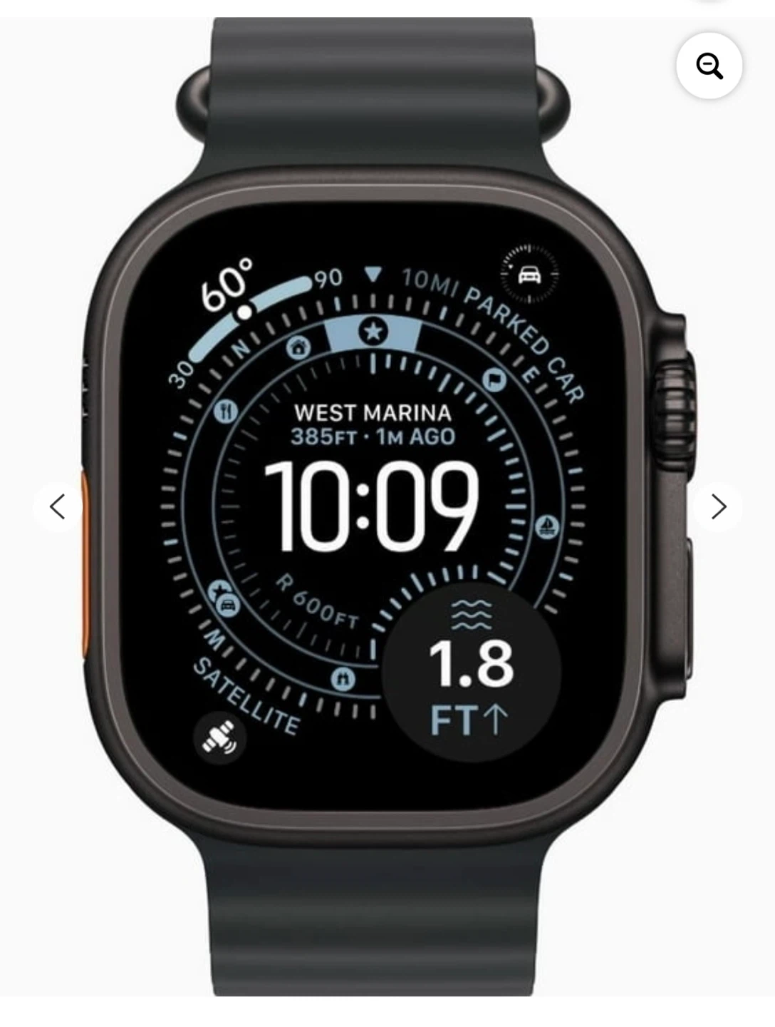 Apple Watch Ultra 3 49mm Black Ocean Band - photo 3