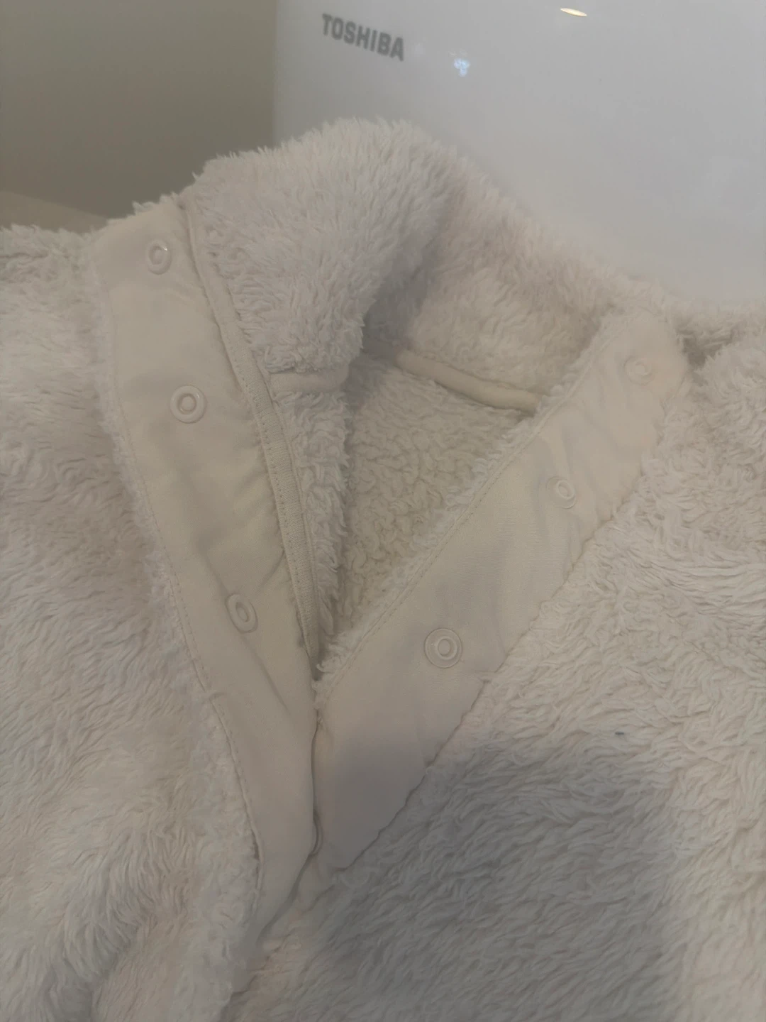 White Fuzzy Pullover Sweatshirt - photo 2